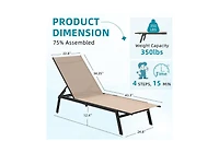 Aecojoy Patio Lounge Chairs, Outdoor Chaise