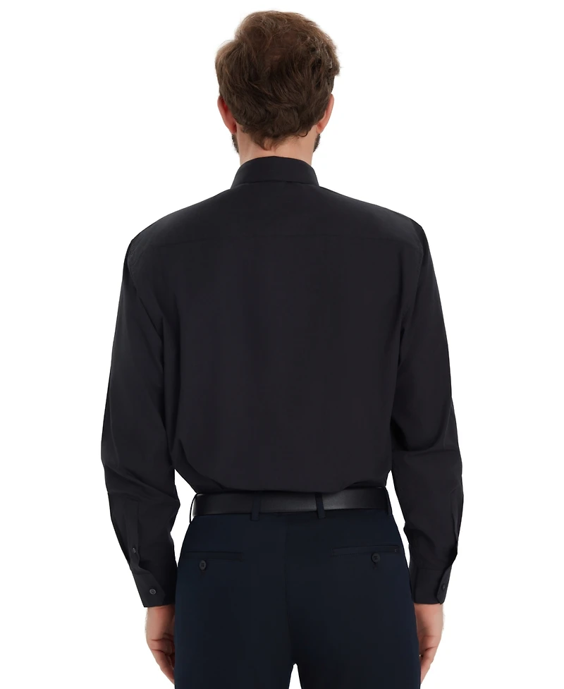 Alfani Men's Promo Solid Regular-Fit Spread Collar Dress Shirt, Macy's Exclusive
