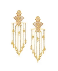 Dhwani Bansal Gold Plated Serai Earrings