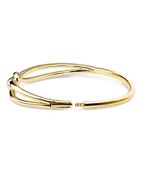 Devata Love Knot Bangle Bracelet in Gold Plated Sterling Silver