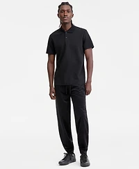 Guess Men's Waffle-Knit Polo Shirt