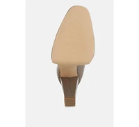 Sayal Faux Leather Lace Up Boots