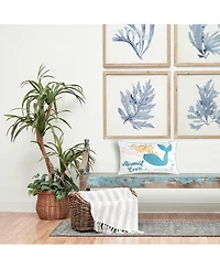 C&F Home Mermaid Love" Embroidered Cotton Blend Accent Throw Pillow 14" x 24