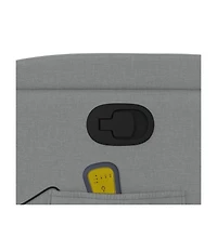 vidaXL Massage Recliner Chair Light Gray Fabric