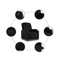 vidaXL Recliner Chair Gray Faux Leather