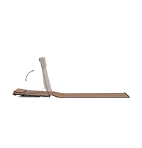 vidaXL Folding Beach Mats 2 pcs Steel and Fabric Brown