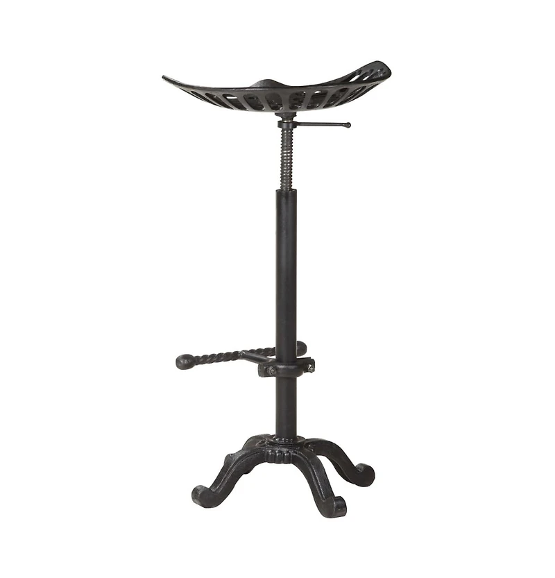 Bar Stool Black Cast Iron