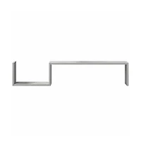 vidaXL Wall Shelves 2 pcs Concrete Gray 39.4"x5.9"x7.9" Engineered Wood