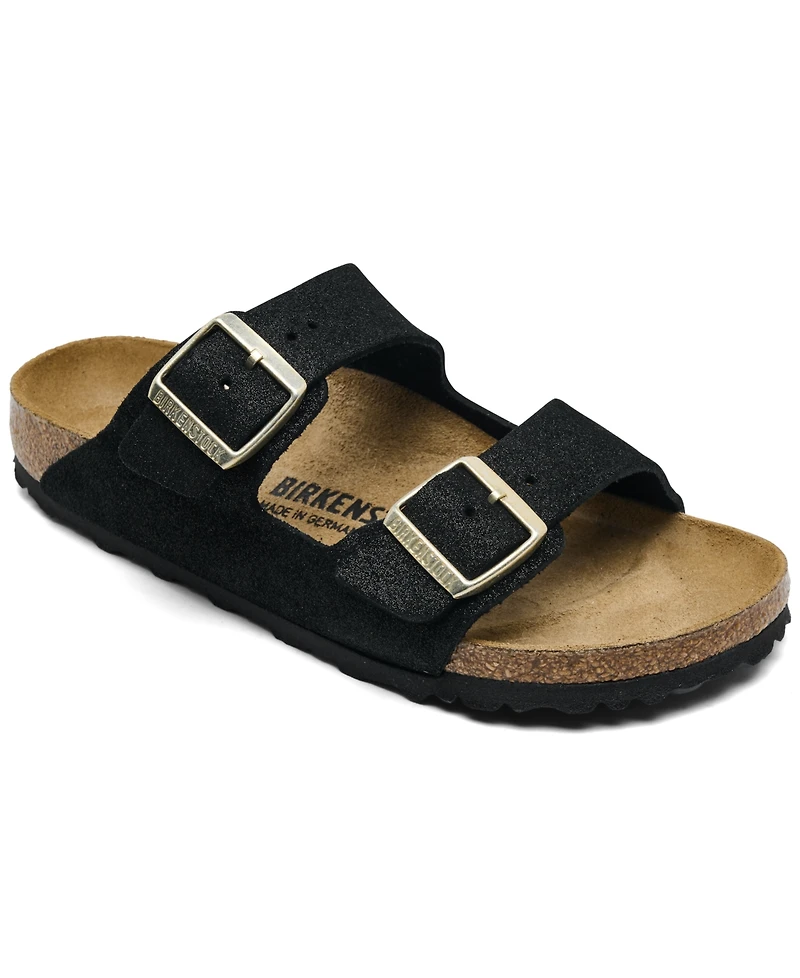 Birkenstock Women's Arizona Soft Footbed Suede Leather Sandals from Finish Line