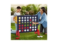 Boyel Living Giant 4-in-a-row Game Set Wooden Jumbo 4-to-Score with Carrying Bag