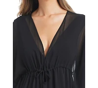Bleu by Rod Beattie Women's V-Neck Caftan Swim Cover-Up