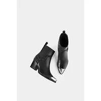 Dante Women's Exclusive Leather Ankle Boots Firehouse With Metal Tip