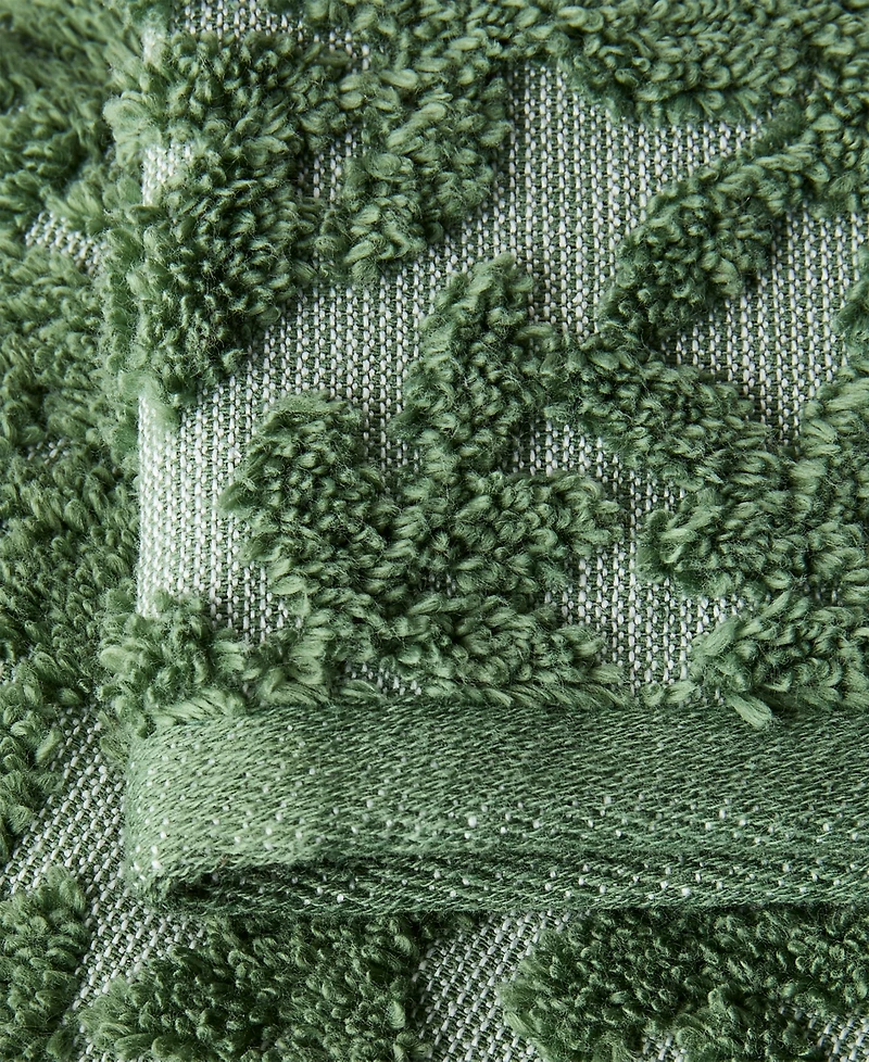 Charter Club Signature Boxwood Washcloth, 13" x 13", Exclusively at Macy's