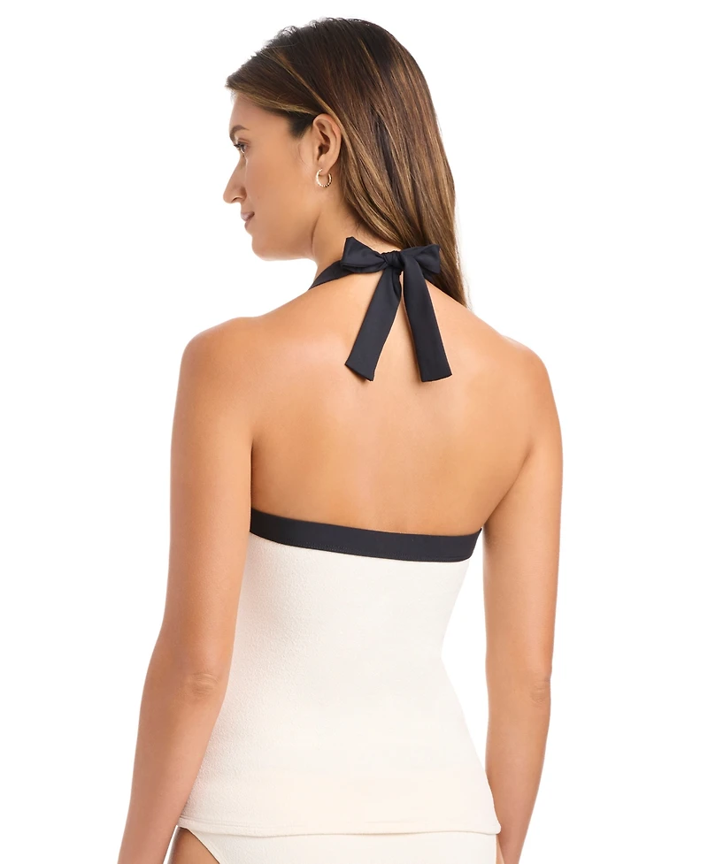 Bleu by Rod Beattie Women's I'm With The Band Halter Tankini Top