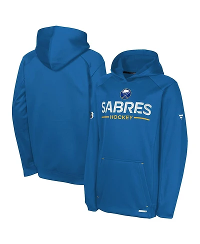 Fanatics Big Boys and Girls Royal Buffalo Sabres Authentic Pro Rink Raglan Hoodie