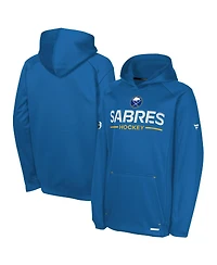 Fanatics Big Boys and Girls Royal Buffalo Sabres Authentic Pro Rink Raglan Hoodie