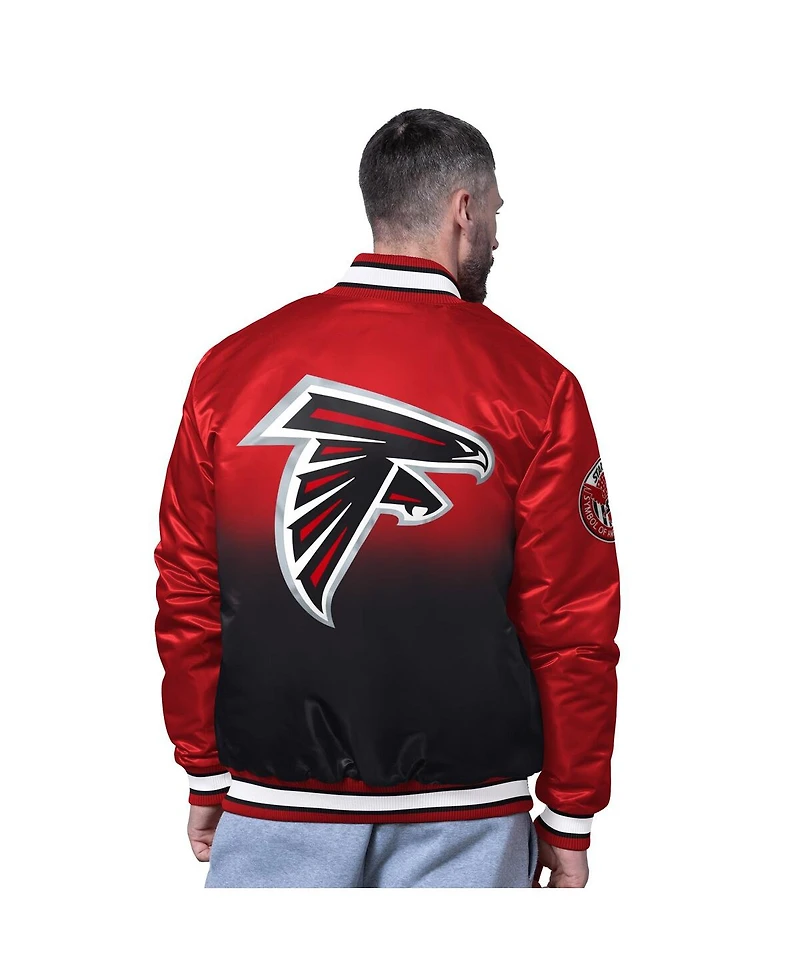 Starter Men's Red Atlanta Falcons Pass Rush Varsity Full-Snap Jacket