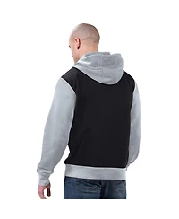 Starter Men's Black/Silver Las Vegas Raiders Thursday Night Gridiron Full-Zip Hoodie