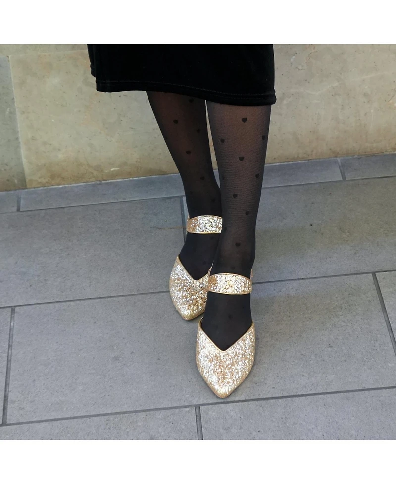 Alterre Women's Gatsby Glitter Elsie Customizable V Slide