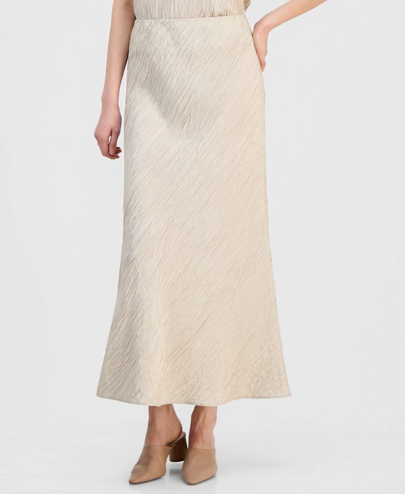 Eileen Fisher Women's Silk Textured Pull-On Skirt