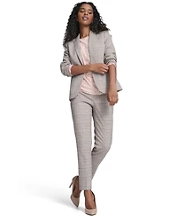 Tommy Hilfiger Women's Plaid One Button Blazer Jacket