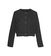 Lascana Women's Round Neckline Tweed Jacket