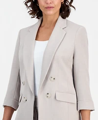 Kasper Women's Double Breasted Open-Front Blazer