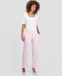 Kasper Women's Wide-Leg High-Rise Pants
