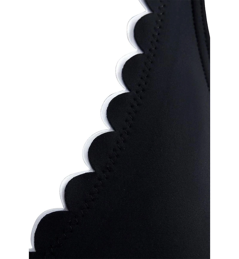 Lascana Women's Scalloped Underwire Tankini Swimsuit Top