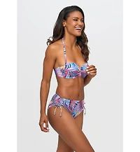 Lascana Women's Palm Print Bandeau Bikini Swimsuit Top Bra Sizing