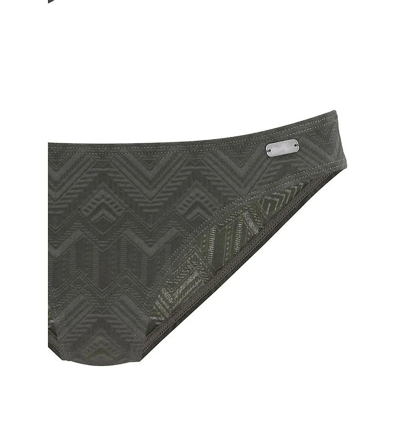 Lascana Women's Textured Classic Bikini Swimsuit Bottom