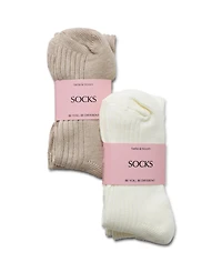 Belle & Bloom Women's Go For It Classic Ribbed Socks