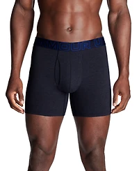 Under Armour Men's 3-Pack Performance Solid 6" Boxer Briefs