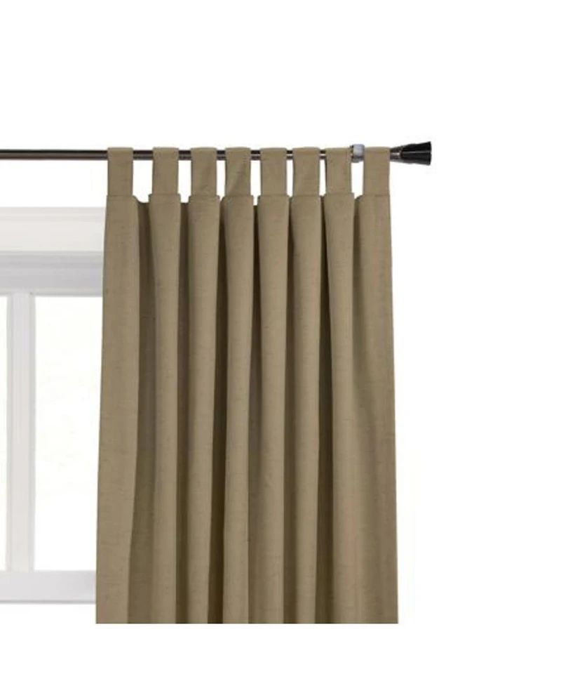Commonwealth Ventura Tab Top Dressing Window Curtain Panel Pair - 52x63", Pebble