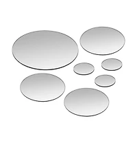 vidaXL 7 Piece Wall Mirror Set Round Glass