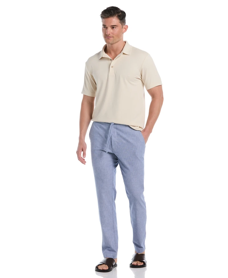 Cubavera Men's Linen-Blend Drawstring Pants