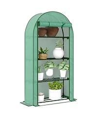 Outsunny Mini house with Roll-Up Door, Portable house