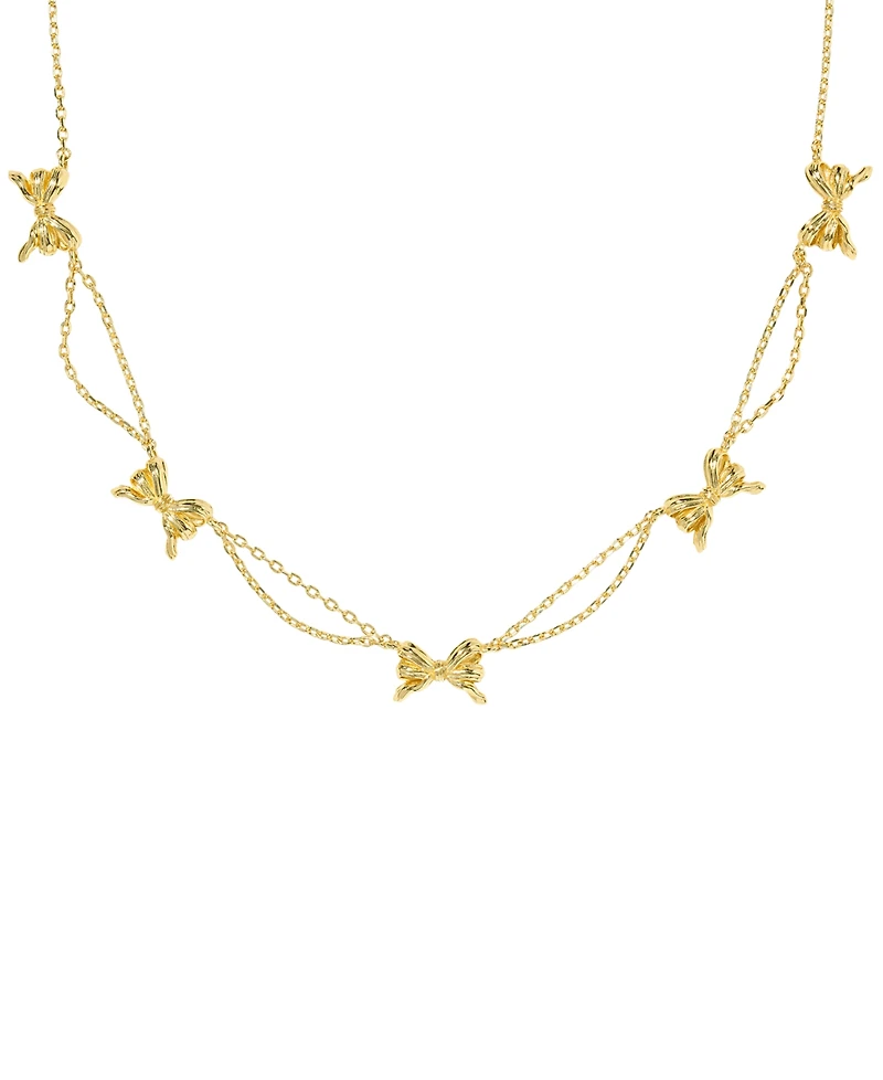 Kendra Scott 14k Gold Plated Bow Strand Necklace