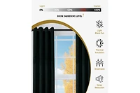 Superior Senna Textured Curtain Set of Panels with Grommet Header