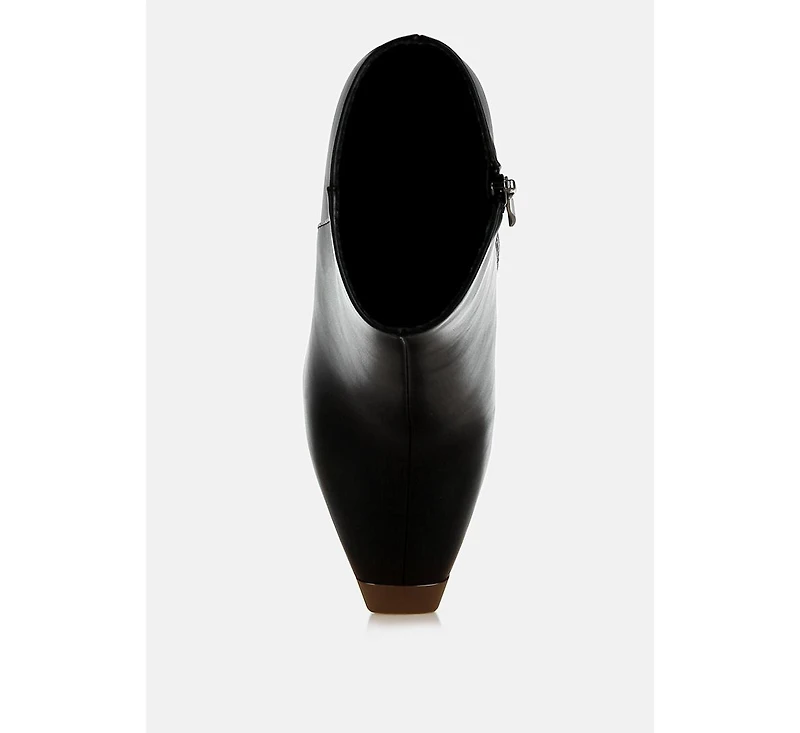 Orca Metallic Cap Toe Faux Leather Boots