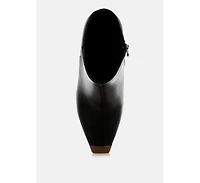 Orca Metallic Cap Toe Faux Leather Boots