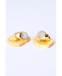 Classicharms Lexi Crystal Seashell Stud Earrings