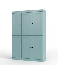 Palace Imports 100% Solid Wood 48.5" Pantry Cabinet with Shaker Doors, 2-Drawers & Adjustable Shelves