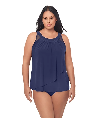 Miraclesuit Plus Illusionists Ursula Underwire Tankini Top