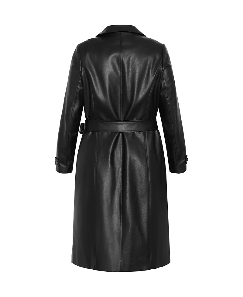 City Chic Plus Phylis Trench Coat