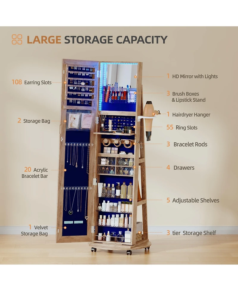 Vlsrka Our Jewelry cabinet is committed to bringing smart home life to thousands of families, making your life more convenient and fast.