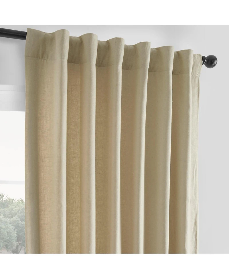 Half Price Drapes French Linen Room Darkening Curtain