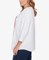 Ruby Rd. Plus Bella Vista Embellished Knit Top