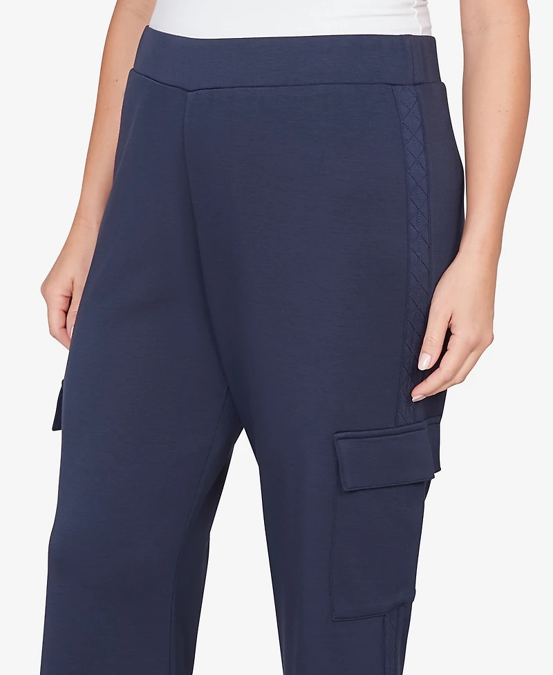 Ruby Rd. Plus Luxe Knit Cargo Ankle Pants