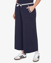 Ruby Rd. Plus Wide Leg Cropped Lounge Pants